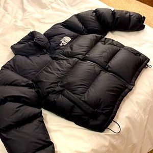 Black puffer jacket